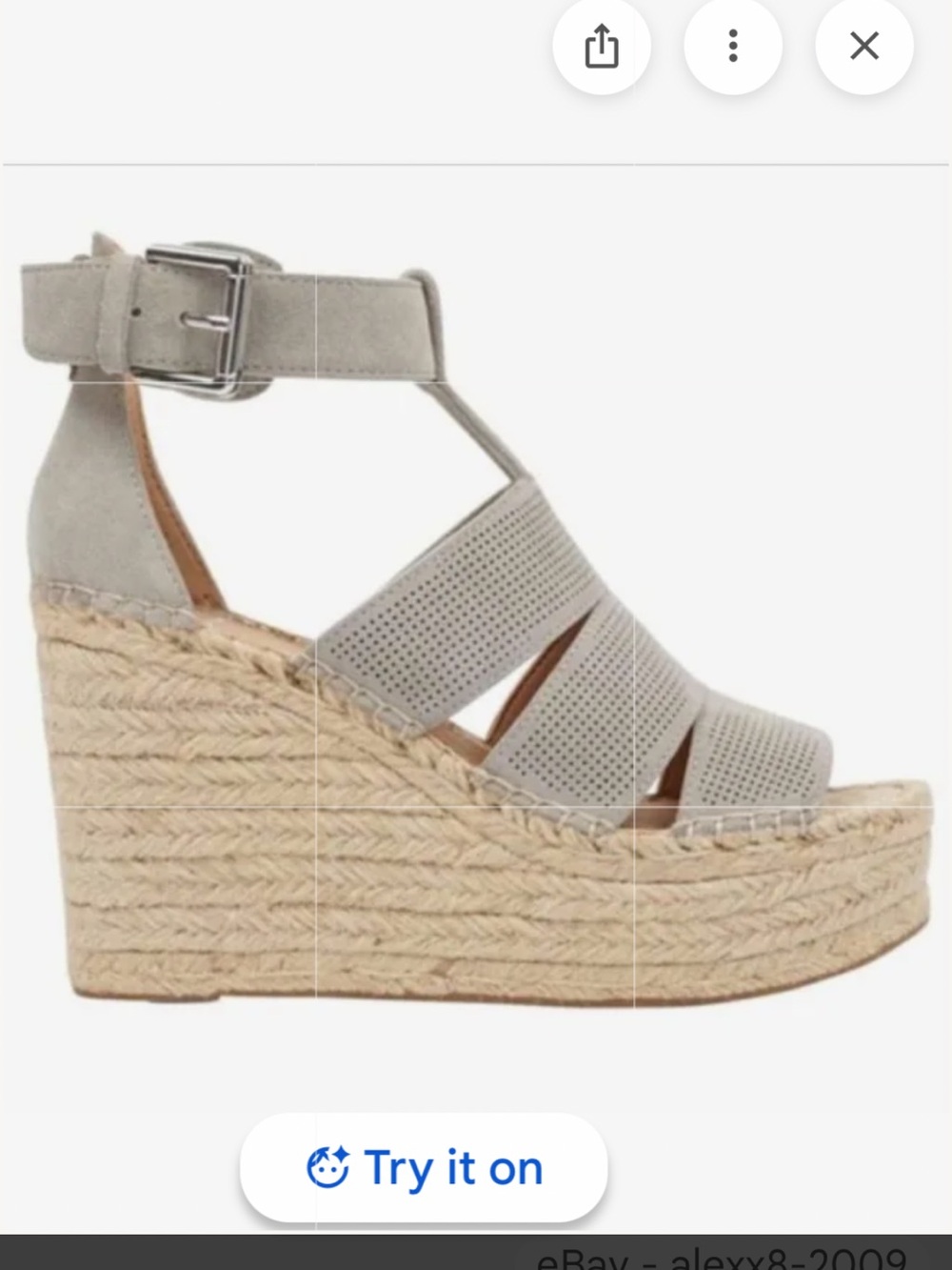 Marc Fisher Mladore Platform Wedge Espadrille Sandal